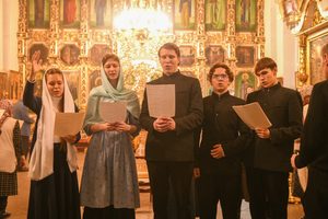 В храме Казанской духовной семинарии прошли воскресные богослужения